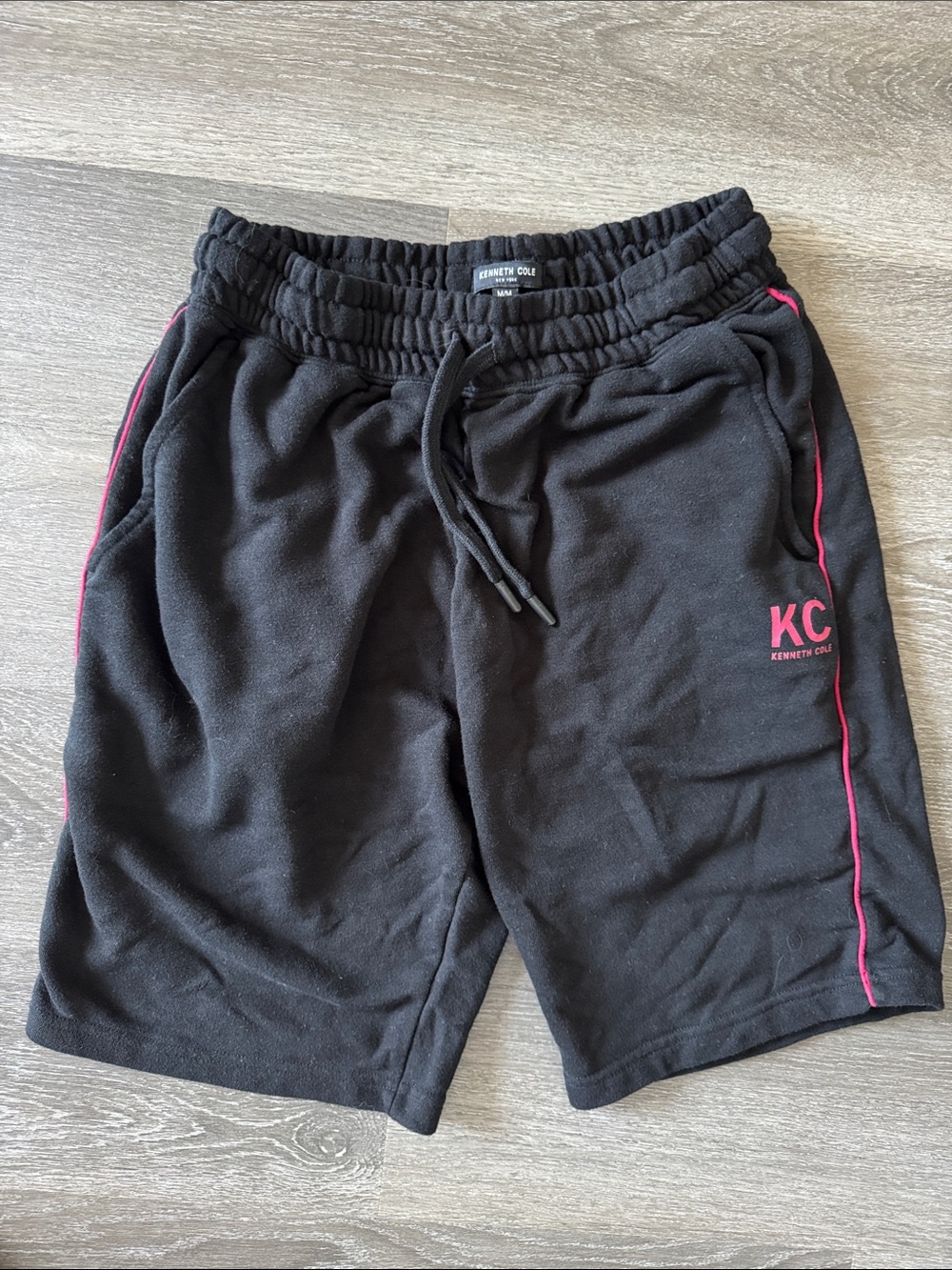 Kenneth Cole Black Shorts with Red Piping size M big boy